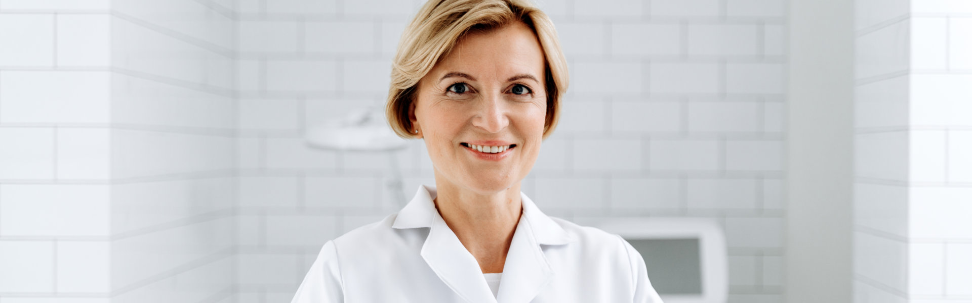 woman doctor smiling
